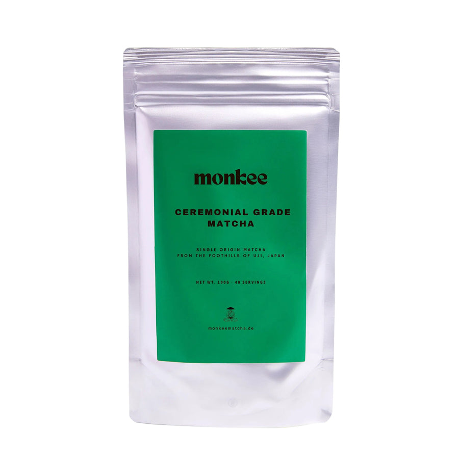 Ceremonial Grade Matcha Pulver 100g Beutel – Monkee Matcha