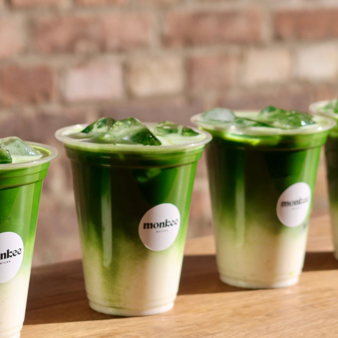 Iced Matcha Lattes von Monkee Matcha Bar bei Brand Activation Event