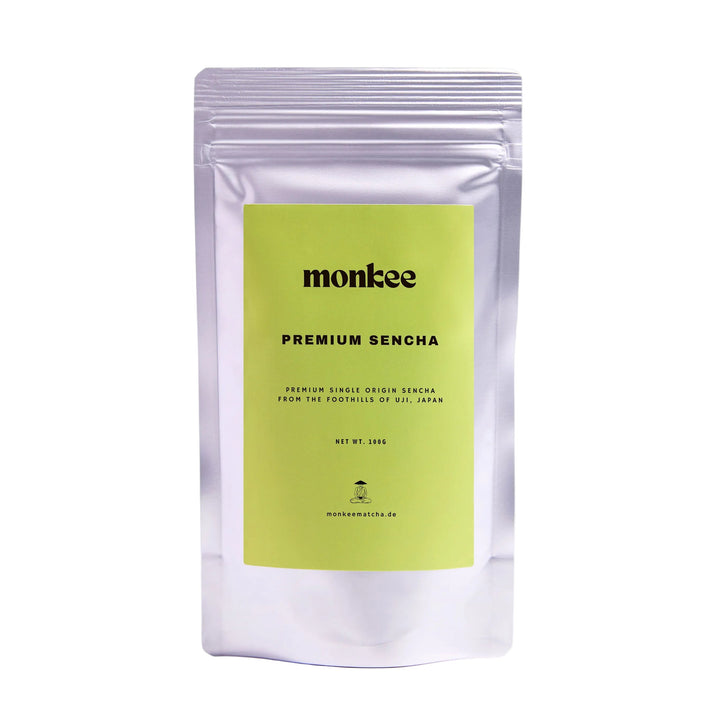 Premium Sencha Grüntee Fukamushi 100g Beutel – Monkee Matcha