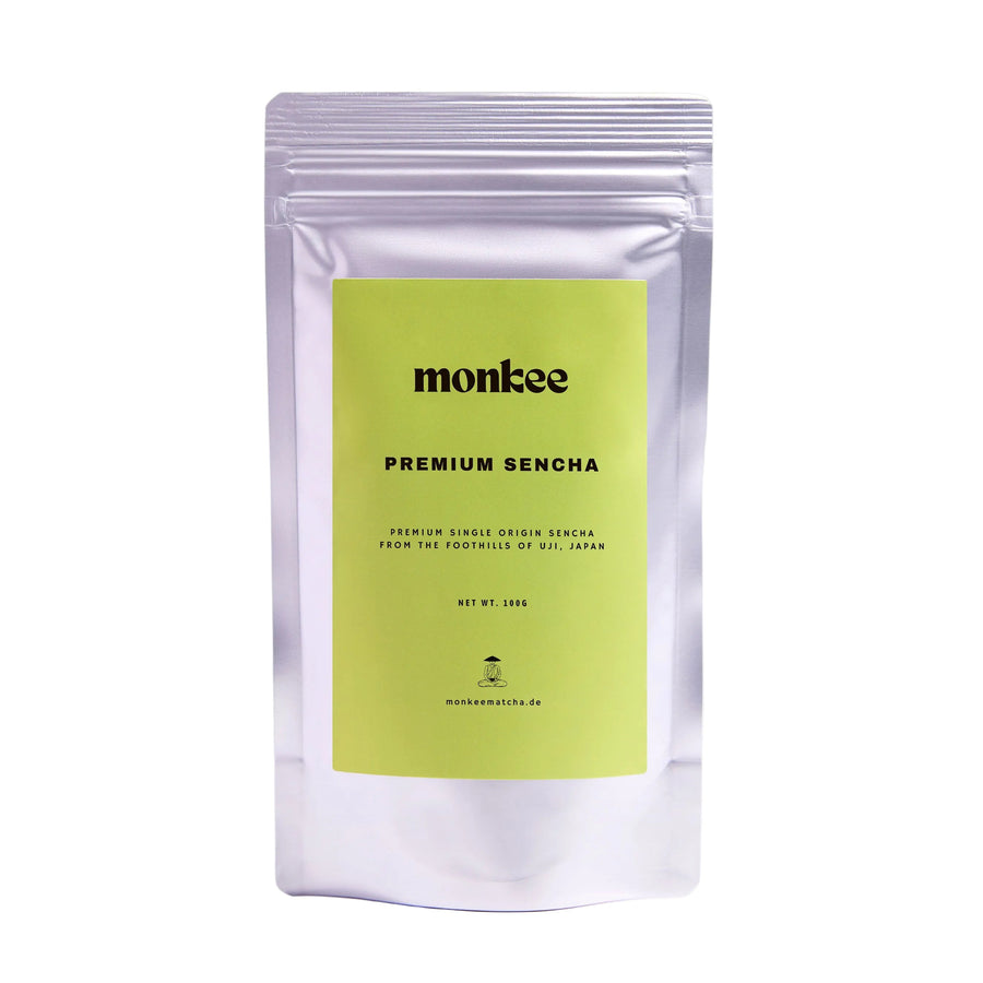 Premium Sencha Grüntee Fukamushi 100g Beutel – Monkee Matcha